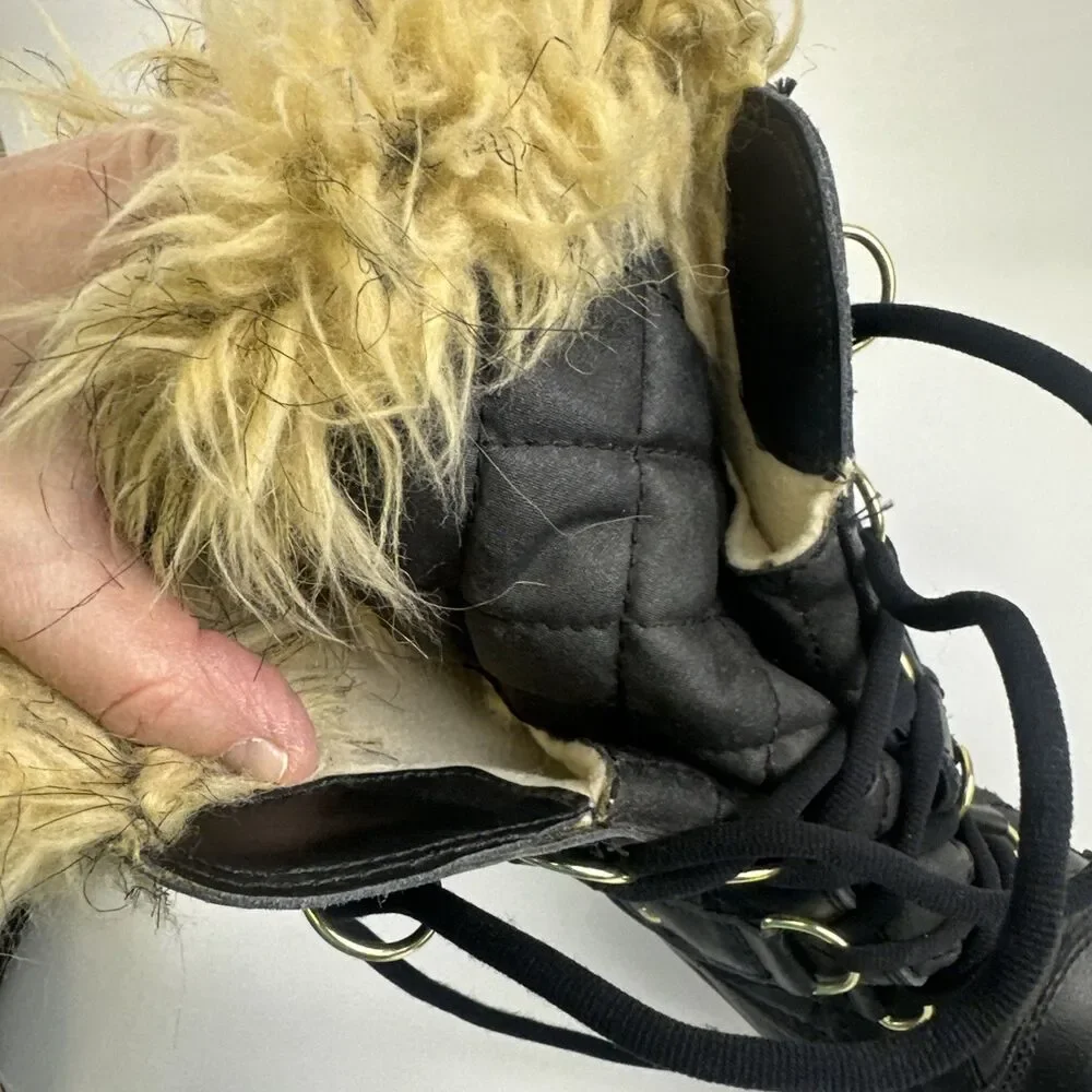 Sorel Torfino Mid Boots Winter Faux Fur Trim Fleece Lined Waterproof Womens 9